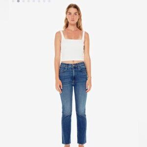 Mother Denim PETITES The Lil Hustler Ankle Fray in Healing Jar- Size 23